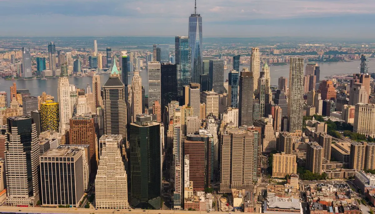 Photo of city buildings