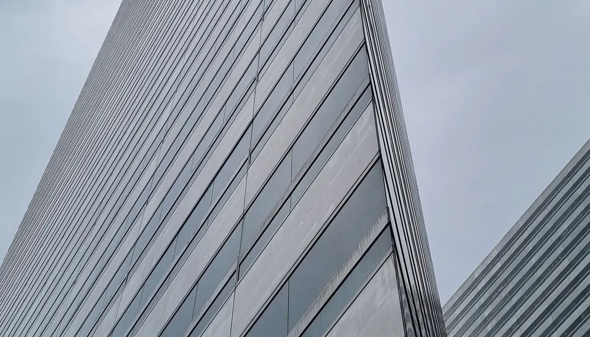 Low angle view of skyscraper