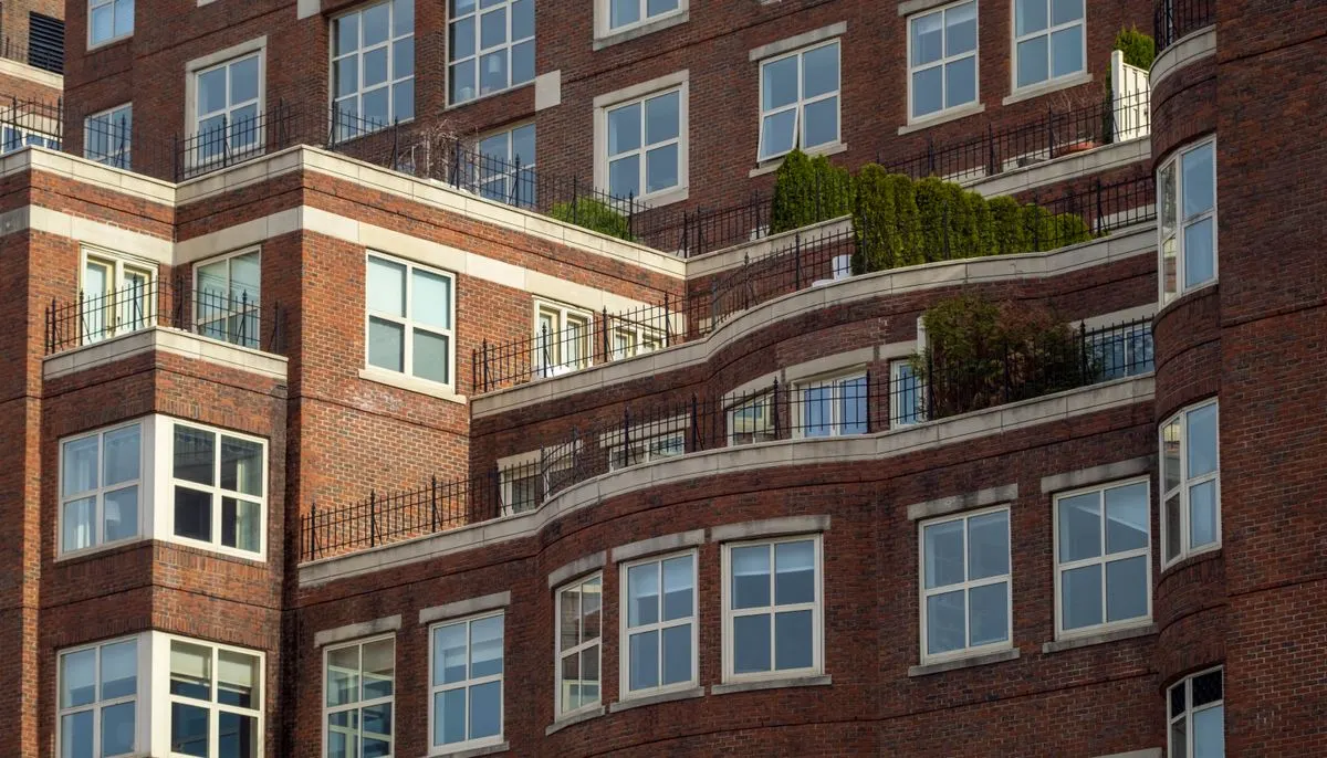 Buildings with terraces