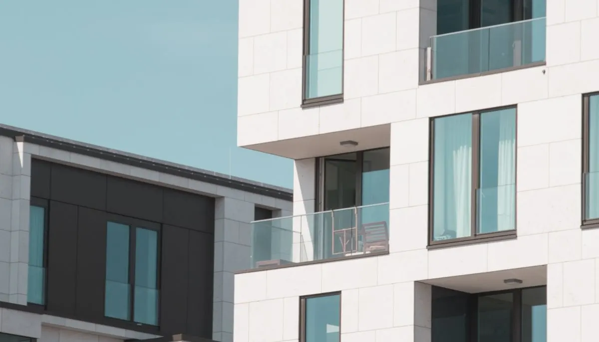 Apartments with balconies