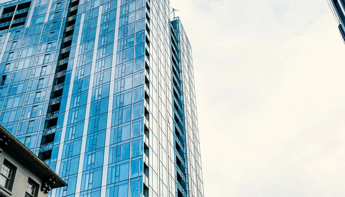 Modern office building in city
