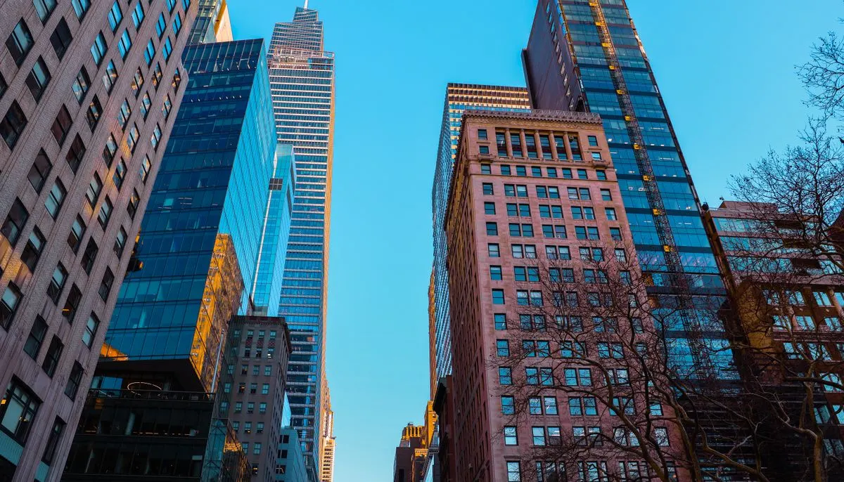 Skyscrapers in city in usa