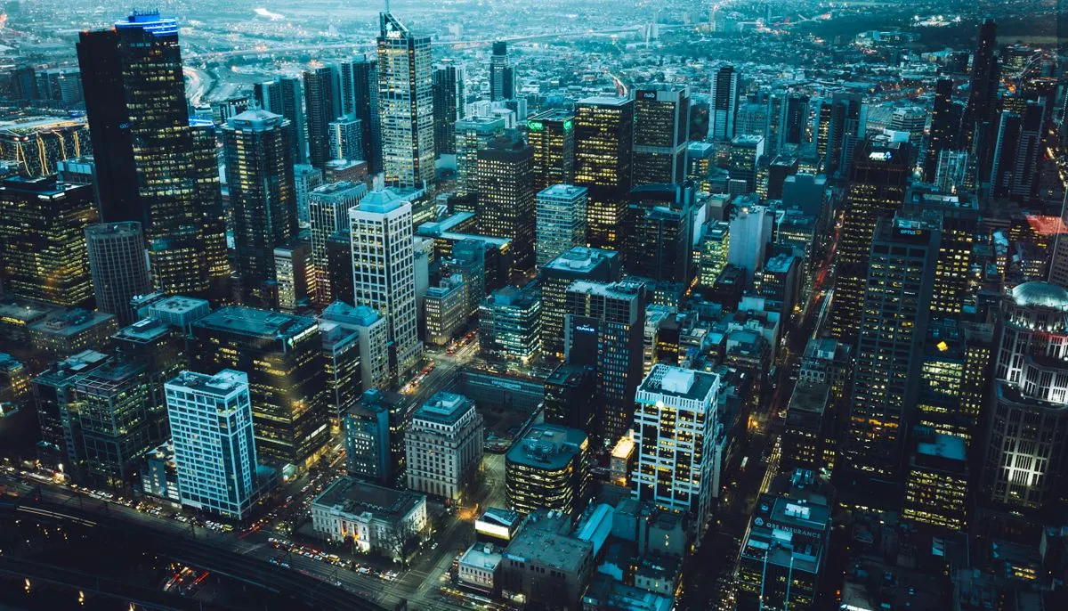 Bird s eye view of city