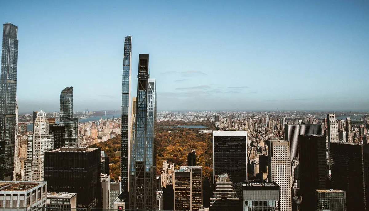 Aerial view of new york city s skyline