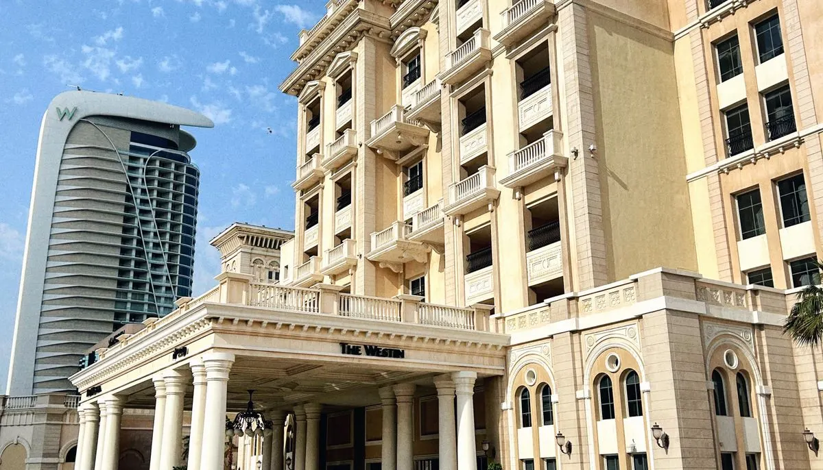 Luxury hotel exterior architecture shot
