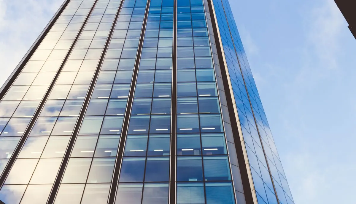 Low angle view of office building